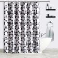 Shower Curtain Set with 12 Hooks Included - Bathroom Curtain, Bath, Waterproof & Washable QS Bedding. 