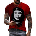 2025 New 3D Che Guevara Graphic T Shirt For Men Clothing Harajuku Fashion T-Shirts Leisure O-neck Short Sleeve Pullover Summer Loose Tops. 