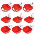 3Pcs Chicken Drinkers Cups Removable Feeder Drinking Bowls for Chicks Poultry Quail Pigeon. 