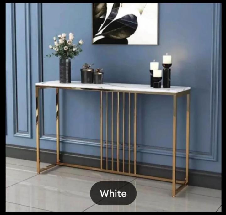 Luxury Console Table Wrought Iron Living Room Hallway Table Entry Table ...