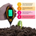4 In 1 Soil Meter Moisture Tester Plant Temperature Digital Gauge Humidity Garden Tool. 