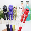 Halloween gifts for kids prizes cute pumpkin skeleton boxing pen creative with light ballpoint pen stress relief toy pen. 