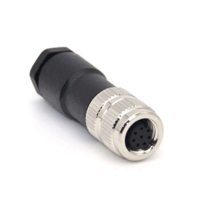 M8 aviation plug assembly type male and female sensor 3 core 4 core connector pinhole socket waterproof IP connection