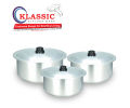 KLASSIC Salvano Set 6 Pieces (34.36.40)Cm (Pateela Set) Aluminum Alloy Metal. 