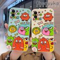 chenyyka For vivo V19(Indonesia) V19 Neo Case Cartoon Cute Monster Pattern Creative Thin New Design Phone Case Square Edge Protection Softcase Silicone Casing Cover Shockproof Cases. 