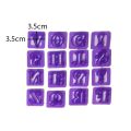 Alphabet Letter Cutter Set With Symbols 31Pcs Set Plastic. 