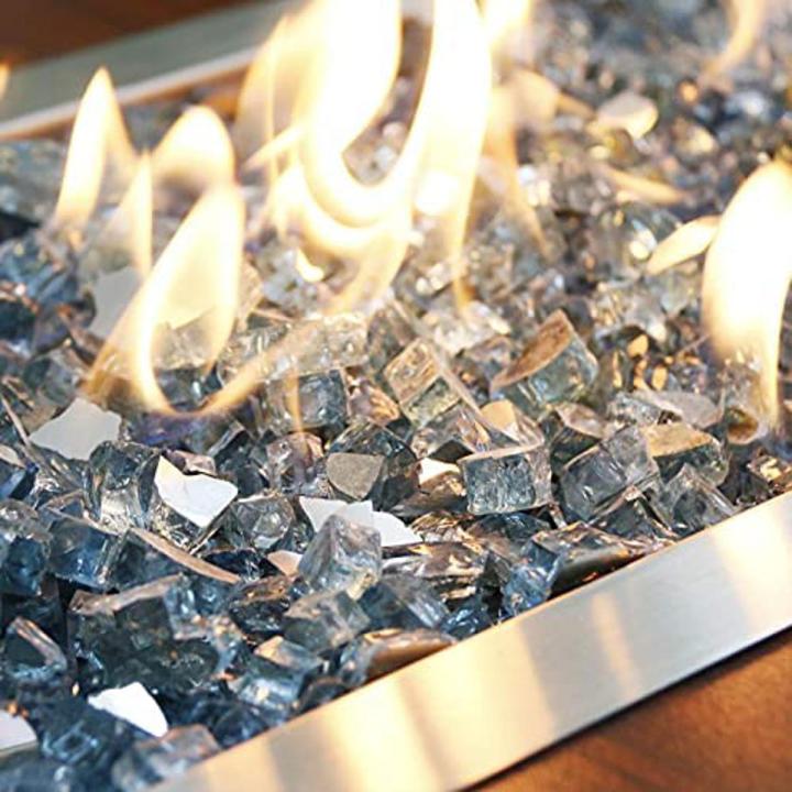 High Luster 1/2" Fire Glass for Fire Pits & Fireplaces