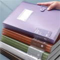 A4 File Folder Display Book 30Pages Transparent Insert Paper Document Organizer Bag Office School Supplies Stationery. 