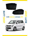 SUZUKI WAGON R (JAPAN) WINDOW CURTAIN/ Sun shades / Side Curtains BLACK 4PC SET. 