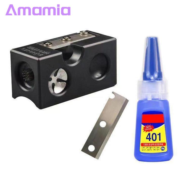 Cue Tip Tool Compact 8-in-1 Pool Cue Tip Shaper Repair Kit Lightweight Billiard Accessories for Easy Carry Buyer's Choice