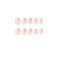 24Pcs Rainbow Five Color French Fresh Press on Nail Tips Wearable False Nails Art Premium Faux Acrylic Full Coverage Nails. 
