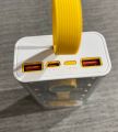 Super Fast Charge Power Bank 20000mAh with Transparent Amphere Light - Portable External Battery Charger. 