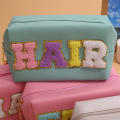 Waterproof Cosmetic bag Trendy Letter Print Makeup case Travel pouch for Travel Daily use Beauty professionals Gift Makeup organization. 