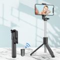 Best 4 in 1 Wireless Selfie Stick Tripod with Bluetooth Shutter selfie Light foldable Selfie stick. 
