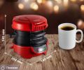 New Raf Electric Burgar Makers Sandwich Maker Machine 600w Imported Burgar Panini Maker Grilled Baking Toaster Bread Cheese Machine Tuna Melt Omelets Nonstick Surface Burger Press Flat Grill Cooking Stainless Steel Round Burger Machine for Breakfast Red. 