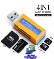 ALL IN 1 CARD READER 4 in one Card Reader (SD Card, MS Card, T Flash Card, M2 Card). 