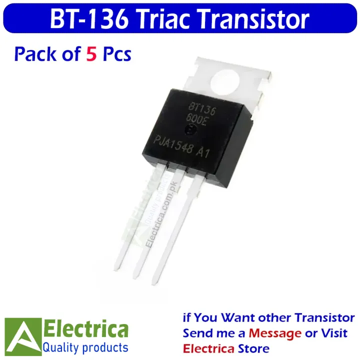 5Pcs%20BT136%20Triac%20600V%204A%20Power%20Switching%20Semiconductor%20for%20AC%20Motor%20Speed%20Control,%20Light%20Dimmer,%20Heater%20and%20Load%20Switching%20Applications%20by%20Electrica%20-%20Image%205
