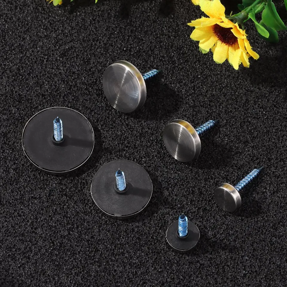 TOPPERFUN Mirror Decorative Screw Caps Stainless Steel Mirror