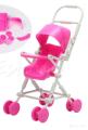 Baby walker toy trolley with doll. 