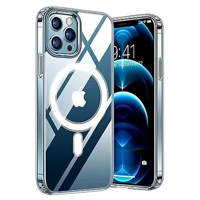 Apple%20iPhone%2011%20Pro%20Max%20Magnetic%20MagSafe%20Compatible%20Protective%20Clear%20TPU%20Transparent%20Case%20-%20Image%205