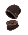 3 Pc Original Quality Beanie Cap Neck Warmer Hat Scarf With Multucoloures
 | 3 Pc Winter Knitted Brown Color Beanie Cap Neck Warmer & Gloves Set | 3 Pc Beanies Knit Hat Winter Cap Neck Warmer & Gloves knitted Cap Thicken Hedging Cap Neck Warmer Gloves. 
