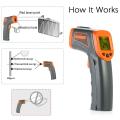AT380 Digital Infrared Thermometer LDC IR -32~380 C Non-Contact IR aquarium Laser Pyrometer temperature Thermometer Meter. 