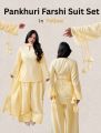 Sleeves Work Short Kurti Farshi Shalwar with Dupatta 3-Piece Casual Dresses for Women. 
