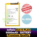 Infinix Hot 9 Play Battery BL-58BX Replacement Premium Quality 6000mah Battery For Infinix Hot 9 Play. 