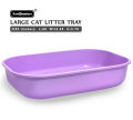 PawComfortm Cat Litter Tray with Scoop - Ideal size for adult cats - Available in Pink, purple, Blue ,Yellow Black Green. 