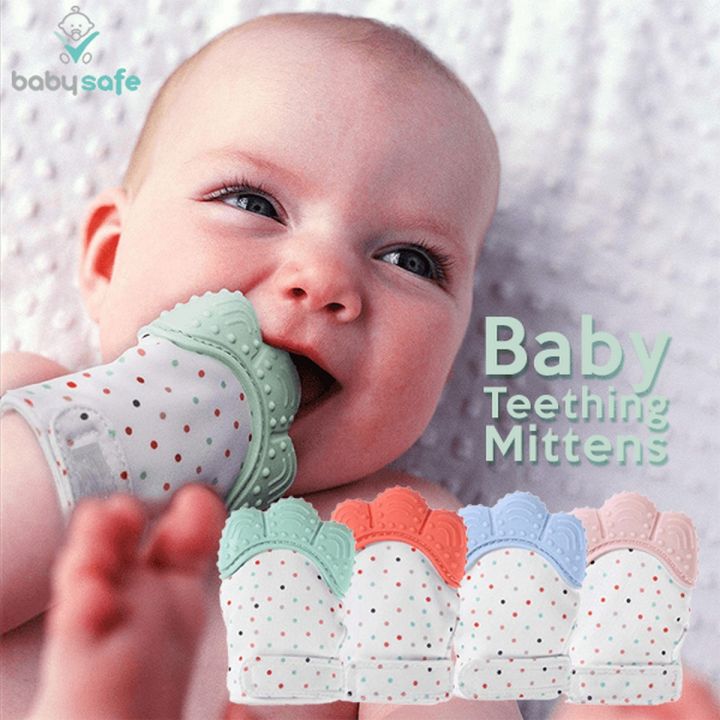 Kids Munch Mitt Teething Mitten - The ORIGINAL Mom-Invented Silicone Teether Mitten