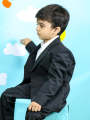 1 Yrs - 15 Yrs 2 PCS Coat Pant Suit for Boys Hex Black. 