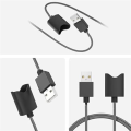 2X USB Interface Charging Cable for Vuse Alto Magnetic Charger Cord Universal Design 45cm (Black USB-A). 