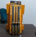 INGCO 3pcs steel file set. 