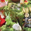 Moss Grass Turf Lawn Artificial Moss Green Fake Plant for Home Garden Wall DIY Micro Landscape Decoration. 