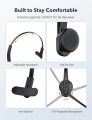 Taotronics Business Wireless Headset with Microphone, Mute Button, Noise Cancelling Mic Bluetooth 5.0 Noise Canceling AI Noise Reduction, 34+Hrs Talk Time, Soft Ear Pad for Business, Office, Work, Call Center, Home, Wireless Cell Phone. 