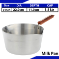 Silver Milk Pan | Metal Finish Milkpan | Sauce Pan for Tea|  Silver Pots for Milk | High Quality Best Material Milk Pot. 