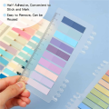Sticky Tabs Book Tabs Repositionable Color Page Markers Transparent Sticky Note Tabs, Post Stick. 