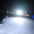 LED Headlight Bulb for Bike 12V Motercycle 70cc & 125cc with Red, Blue and White Light with Flasher. 