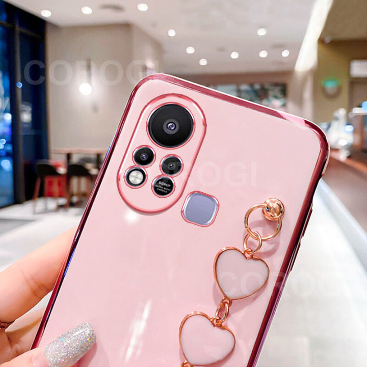 Maitus%20for%20Infinix%20Hot%2011s%20Back%20Cover%20with%20Love%20Heart%20Bracelet%20Fashion%20Chain%20Plating%20Shiny%20Bling%20Cases%20Soft%20Silicone%20Mobile%20Phone%20Case%20for%20Girls%20Boy%20-%20Image%205