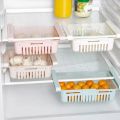 Set of 2 and 3 Stretchable fridge organizer baskets Maximize Your Fridge Space with adjustable space saver storage basket kitchen accessories basket for fridge kitchen gadget basket for kitchen. 