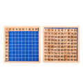 Baby 1-100 Numbers Match Wooden Blocks Puzzle Game Kids Early Educational Toy. 