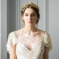 European Greek Goddess Headband Metallic Gold Leaves Branch Crown Hair Band Wedding Tiara Hair Accessories. 