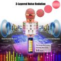 WS858L Wireless Bluetooth Musical Microphone, with Record Rose Gold. 