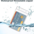 2 Pcs ID Card Vertical Transparent Holder with Retractable pins | Waterproof PVC Badge Protector | Super Quality Transparent Protector. 