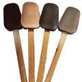 Silicone Spatula with Wood Handle – Eco-Friendly, Heat Resistant to 260°C / 500°F, Stain Resistant Kitchen Tool. 