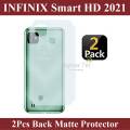 2Pcs Infinix Smart HD 2021 Back Matte Protector Soft Skin Sheet Soft Film Protector For Infinix Smart HD 2021. 