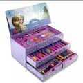 54 Pcs Coloring kit box, Big Size Caryons, Water Color, Girls and Boys character, School stationary. 