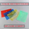 Clear Filing Document Folders | Transparent Filing Envelopes | Waterproof Plastic Envelopes | File Holder Filing Document | Poly Envelope with Snap Button Closure for A4/FC paper. 