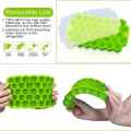 Silicone Ice Cube Tray – Silicone ice cube tray with Lid  Easy Release, Reusable & BPA-Free Ice Cube Maker for Home | flexible ice cube mold. 