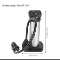 Swiming Pool Car Motor Cycle Bike Hydraulic Air Pump Mini Bike Foot Pump with Ball Inflation Needle and Inflatable Device Valve Bicycle Tire Pump for Road Mountain and BMX Bikes. 